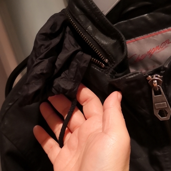 Men's coated canvas black jacket - Picture 7 of 9